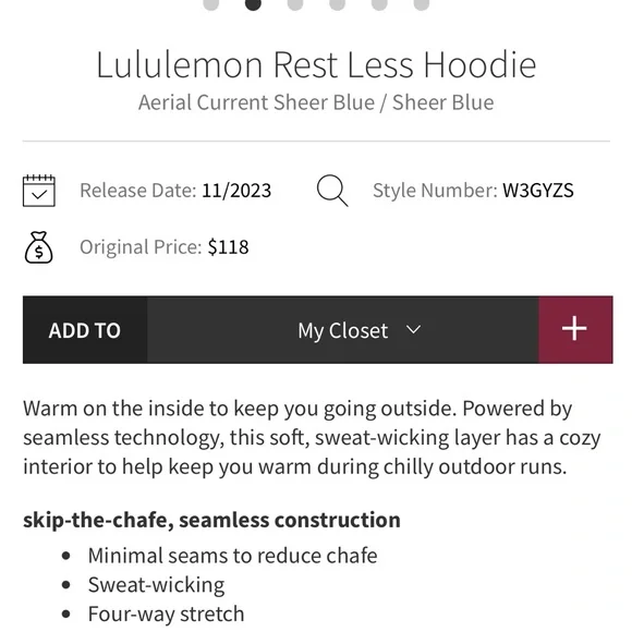 Restless  Ribbed Hoodie6 - Picture 4 of 6